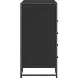 vidaXL Omarica s predali črna 70x41x70 cm konstruiran les | Shoptok.si