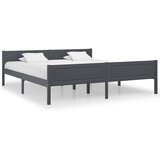 Maison Chic Posteljni okvir - Dvoposteljna postelja - Zakonska postelja iz trdne borovine siv 180x200 cm-J5138, (21762311) | Shoptok.si