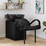 vidaXL Stolica za šampon Črna 63 x 141 x 92 cm PVC | Shoptok.si