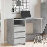 vidaXL Pisalna miza betonsko siva 102x50x75 cm inženirski les | Shoptok.si
