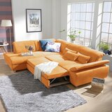XORA sedežna garnitura, šenilja oranžna | Shoptok.si