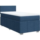 vidaXL Krevet s oprugama i madracem plavi 90 x 190 cm od tkanine | shoptok.hr