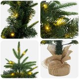  Set mini božićnih drvaca 60 cm 125 LED lampica Topla bijela | shoptok.hr
