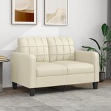 vidaXL Dvosed krem 120 cm umetno usnje Cene