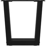 vidaXL Noge za blagovaonski stol V-oblika 2 kom crne 40x(30-31,3) cm | shoptok.hr