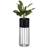 Metalna saksija LOFT 55x20 cm crna Cene