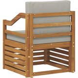  Zunanji kavč Masivno akacijevo les in poliester Naravna, (5000270934) | Shoptok.si