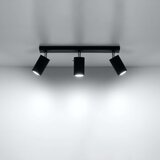  Sollux SL.0093 - Spot svetiljka RING 3 3xGU10/10W/230V crna | Eponuda.com