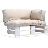  Vrtna sofa od paleta od borovine s jastucima boje pijeska | shoptok.hr