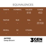 AK Interactive Deep Brown 17ml - 3rd Gen Akrilna Boja AK11102 Slike