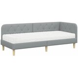  Kutni okvir kreveta Svijetlo siva 80 x 200 cm tkanina | Eponuda.com