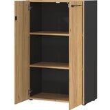 Germania Antracitno sivi/u prirodnoj boji ormarić u dekoru hrasta sa zaključavanjem 75x120x40 cm Podium – | shoptok.hr