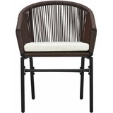  5-dijelni vrtni blagovaonski set smeđi Smeđa Dužina stola 80 cm | shoptok.hr