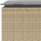  Vrtna klupa s jastukom bež 110x40x44 cm poliratan | Eponuda.ba
