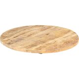 Stolna ploča od masivnog drva manga okrugla 25 - 27 mm 60 cm | shoptok.hr