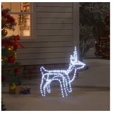 Den Božična figura severni jelen hladno bel 60x30x60 cm