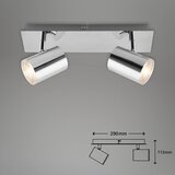 BRILONER 2731-028 - Kupatilsko spot svetlo BANYO 2xGU10/5W/230V sjajni hrom | Eponuda.com