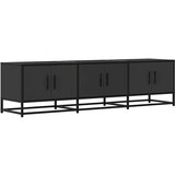Maison Chic TV omarica - TV enota - Televizijska omarica črna 150x35x41 cm inženirski les in kovina, (21701372) Cene