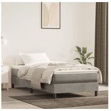 vidaXL Madrac s oprugama svjetlosivi 80 x 210 x 20 cm baršunasti | shoptok.hr