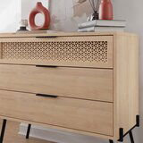 Marckeric Niska komoda u dekoru hrasta u prirodnoj boji 90x83 cm Ecrin – | shoptok.hr
