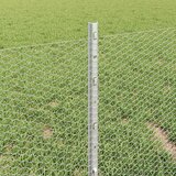  Heksagonalna ograda s stubom 50 x 0,4 m Pocinčani čelik Srebrna | shoptok.hr
