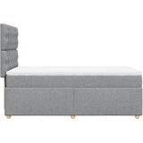  Okvir kreveta s oprugama i madrac svjetlosivi 80x200cm tkanina | shoptok.hr