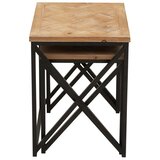 Premier Housewares Stranske mizice v kompletu 2 ks iz masivne jelke 38x51 cm Kickford – | Shoptok.si