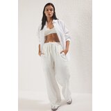 TRENDYOLMILLA Ženske pantalone TWOSS25PL00121, Bele | Eponuda.com