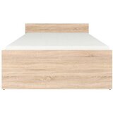 MID.YOU postelja 120 cm x 200 cm , les, leseni material hrast sonoma | Shoptok.si