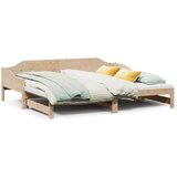 vidaXL Dnevni krevet na razvlačenje 90 x 200 cm od masivne borovine | shoptok.hr