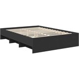  Krevetna konstrukcija Crna 150 x 200 cm Konstruirano drvo | shoptok.hr