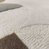 Flair Rugs Sivo-bež ročno tkana volnena preproga 160x230 cm Mia Scallop Frame – | Shoptok.si