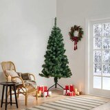  Kutno umjetno božićno drvce zeleno 210 cm PVC | shoptok.hr