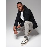 Ombre Men's denim jogger pants with rips and zippers - gray | Eponuda.ba