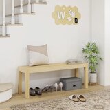  Drvena klupa kuhinjska klupa masivno drvo klupa za 3 osobe 120 cm x 33 cm x 45 cm prirodna | shoptok.hr