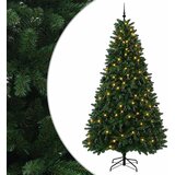  Umjetno božićno drvce srednje zeleno s kuglicama 300 cm | shoptok.hr