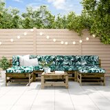 Maison Chic Seti vrtnega pohištva - Vrtna garnitura - Vrtni pohištvo set 7-delna impregnirana borovina, (21806737) | Shoptok.si