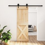 Furnova Drsna vrata s kompletom vodil 70x210 cm trdna borovina, (21945128) | Shoptok.si