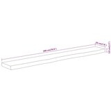 vidaXL Zidna polica 180x20x3,8 cm pravokutna bagremovo drvo živi rub | shoptok.hr