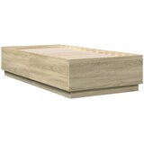  Okvir za krevet s LED svjetlima boja hrasta 90 x 190 cm drveni | shoptok.hr