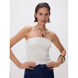 Reserved Top s ukrasnim perlama - krem | shoptok.hr