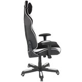 MID.YOU GAMING STOL tekstil črna, bela | Shoptok.si