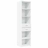  Visoka komoda bijela 45x42,5x185 cm od konstruiranog drva | shoptok.hr
