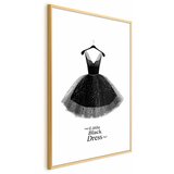  Plakat - Little Black Dress 29.7x42 Zlatni okvir s margom | shoptok.hr