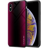 Cadorabo Ohišje, združljiv z Apple - Stripe Optics v Crimson Pink - Zaščitni pokrov iz silikona TPU in hrbta iz kaljenega stekla, (20572714) | Shoptok.si