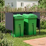  Ekran za kante za smeće 167 x 85 x 113 cm Čelik Antracit | shoptok.hr