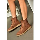 Fox Shoes R374961902 Tan Women's Classic Suede Boots with Elastic Sides Cene