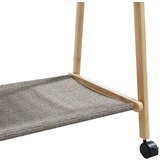 vidaXL Stalak za odjeću s policama i kotačima 132x45,5x155,5cm bambusa | shoptok.hr