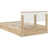  Krevet s od storage Sonoma hrast 120 x 200 cm Konstruirano drvo | shoptok.hr