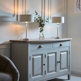  Endon 100646 - Stona lampa HIGHCLERE 1xE14/7W/230V bež/mat hrom | Eponuda.com